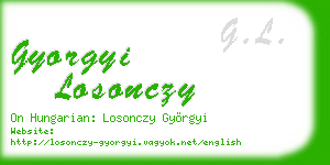 gyorgyi losonczy business card