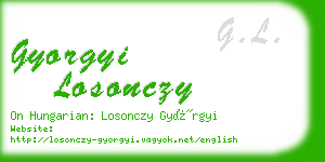 gyorgyi losonczy business card